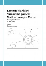 Eastern Warlpiri; skin name games; maths concepts; verbs